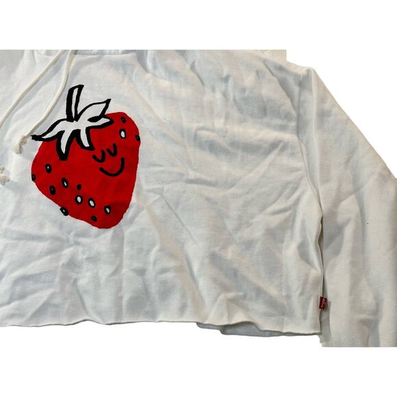 Levi's Strawberry Cropped Hoodie NWT - Picture 4 of 6